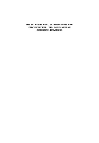 Erdgeschichte und Bodenaufbau Schleswig-Holsteins