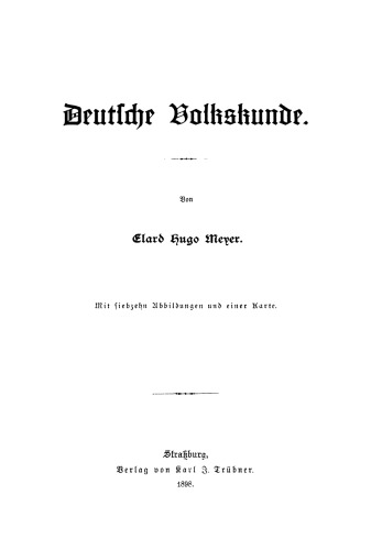 Deutsche Volkskunde