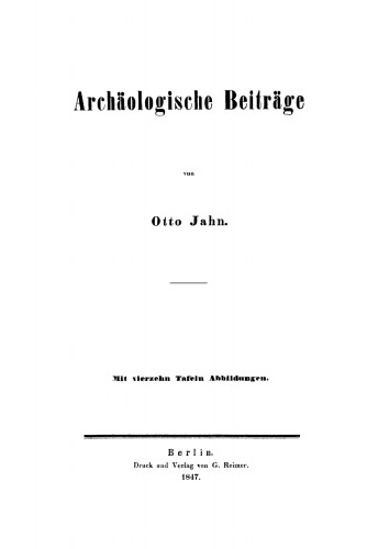 Archäologische Beiträge
