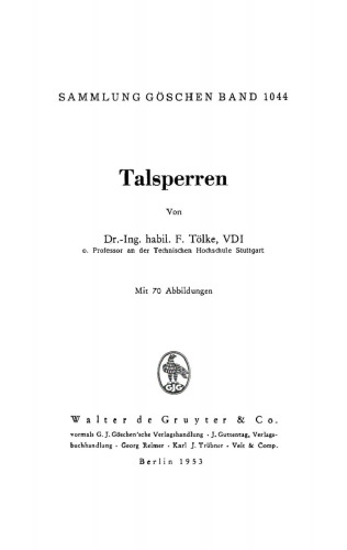 Talsperren