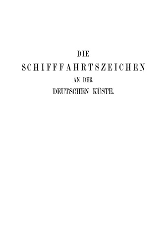 Die Schifffahrtszeichen an der deutschen Küste