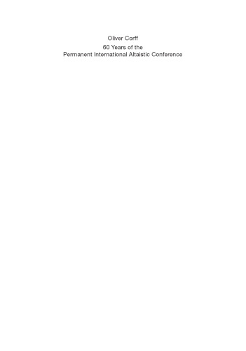 60 Years of the Permanent International Altaistic Conference (PIAC): A Bibliography