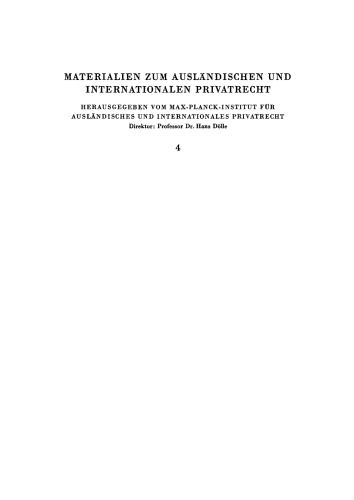 Recueil de textes concernant le droit international privé / Quellen des Internationalen Privatrechts: Tome 2 Textes des Traités Internationaux/ Texte der Staatsverträge
