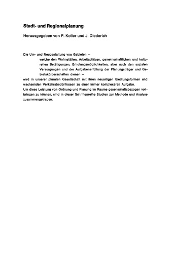 Dichte und Mischung der Bevölkerung: Raumrelevante Aspekte des Sozialverhaltens