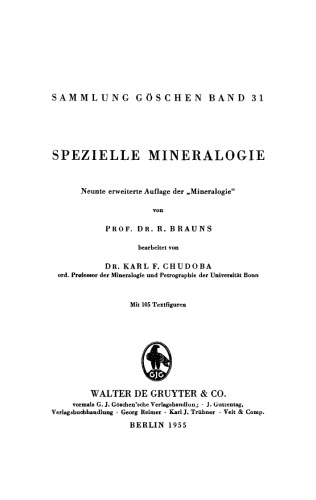 Spezielle Mineralogie