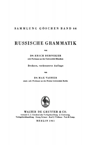 Russische Grammatik