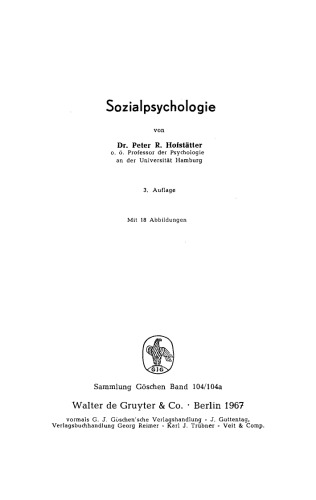 Sozialpsychologie