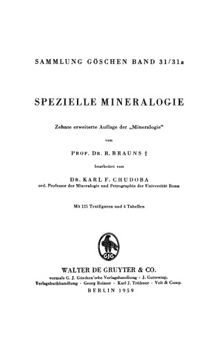 Spezielle Mineralogie