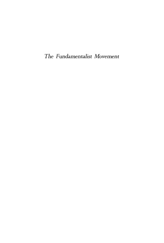 The Fundamentalist Movement