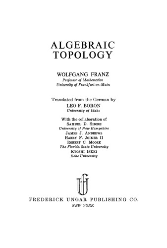 Algebraic Topology