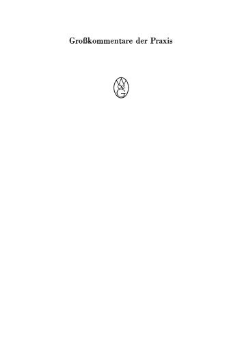 Vergleichsordnung: Band 1 §§ 1–81