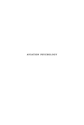 Aviation Psychology: Studies on Accident Liability Proficiency Criteria and Personnel Selection