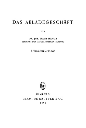 Das Abladegeschäft