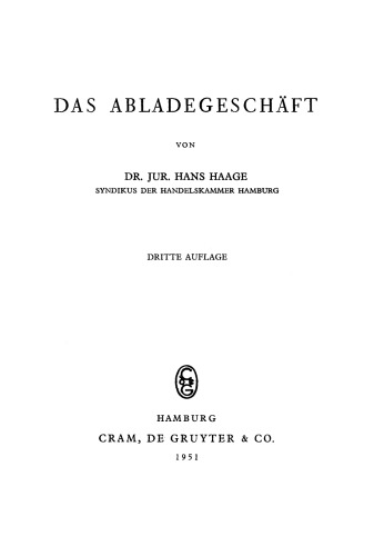 Das Abladegeschäft