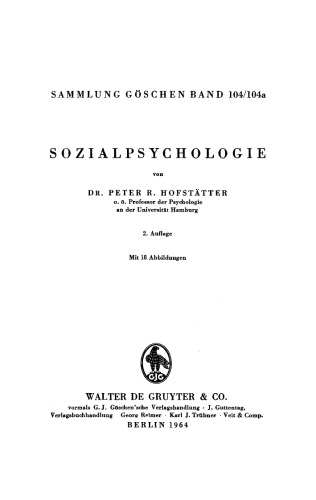 Sozialpsychologie