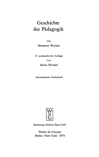 Geschichte der Pädagogik