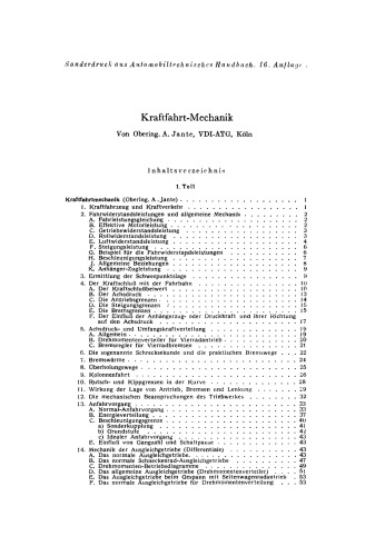 Kraftfahrt-Mechanik