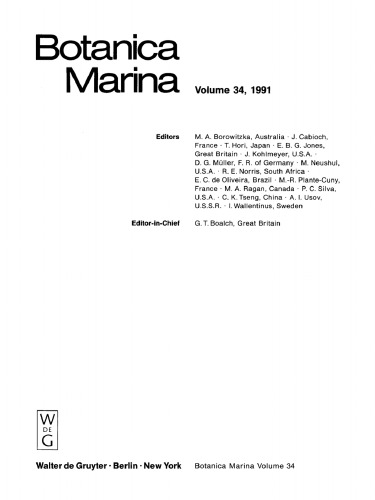 Botanica Marina: Volume 34, 1991