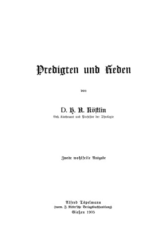 Predigten und Reden