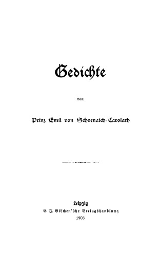 Gedichte