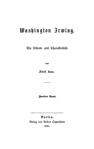 Washington Irwing: Band 2