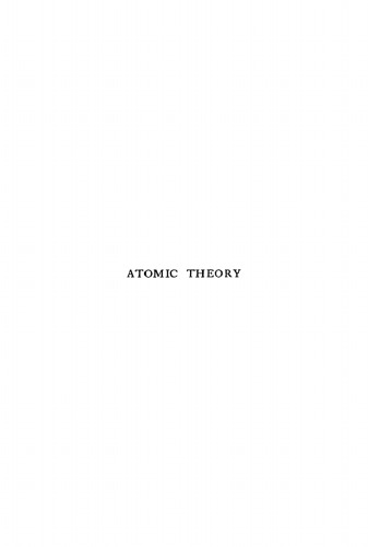 Atomic Theory: An Elementary Exposition