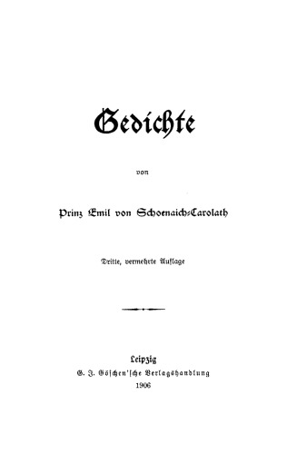 Gedichte