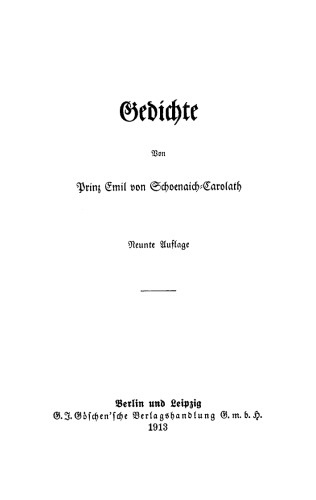 Gedichte