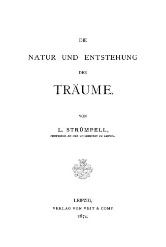 Die Natur und Entstehung der Träume