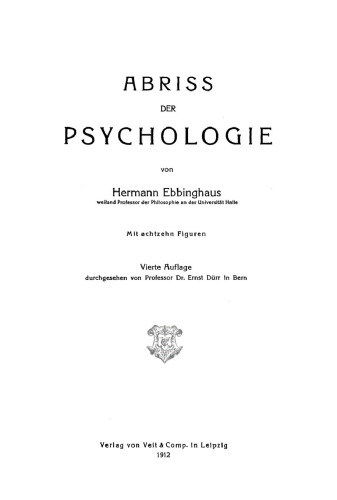 Abriss der Psychologie