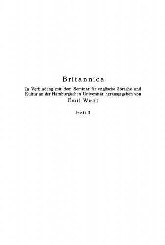 Die Vorgeschichte des historischen Romans in der modernen englischen Literatur