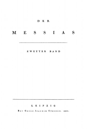 Klopstocks Werke: Band 4 Der Messias, Band 2