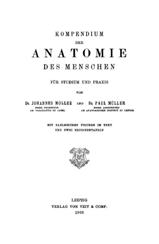 Kompendium der Anatomie des Menschen für Studium und Praxis