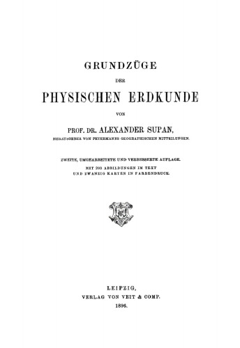 Grundzüge der physischen Erdkunde