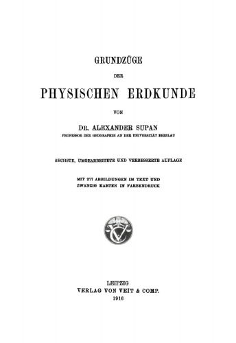 Grundzüge der Physischen Erdkunde