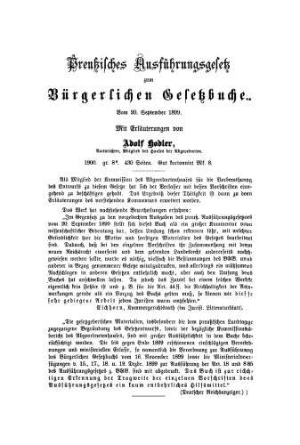 Deutsches Vormundschaftsrecht: Unter besonderer Berücksichtigung der in den bedeutenderen Bundesstaaten ergangenen Ausführungsbestimmungen