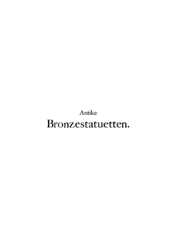 Antike Bronzestatuetten