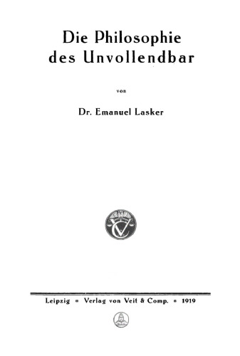 Die Philosophie des Unvollendbar
