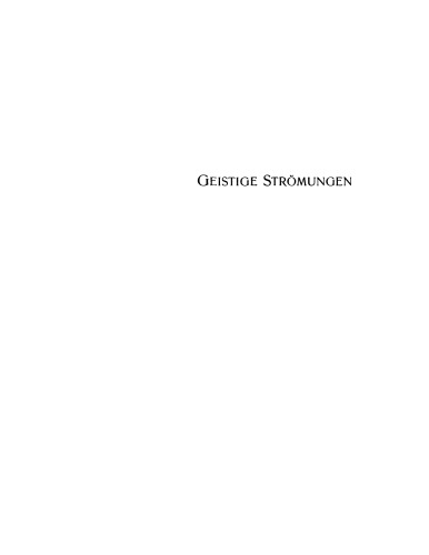 Geistige Strömungen der Gegenwart
