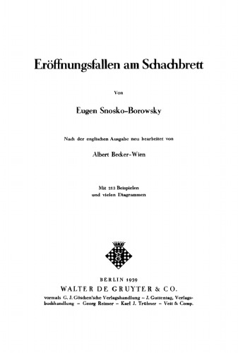 Eröffnungsfallen am Schachbrett