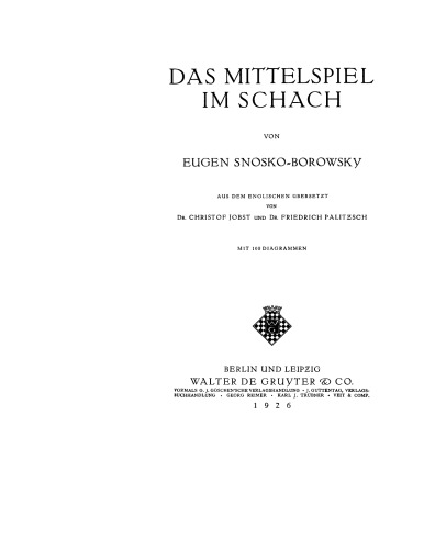 Das Mittelspiel im Schach