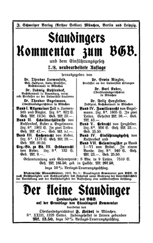 Handausgabe des Bürgerlichen Gesetzbuchs: Kommentar
