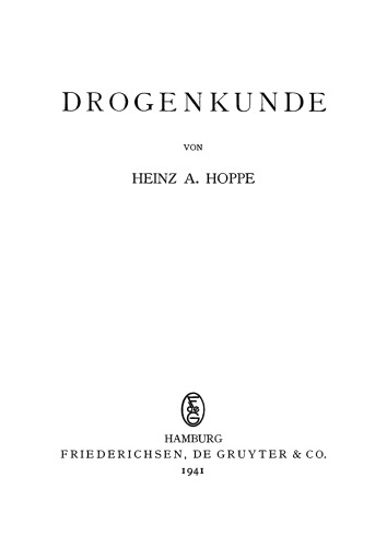 Drogenkunde