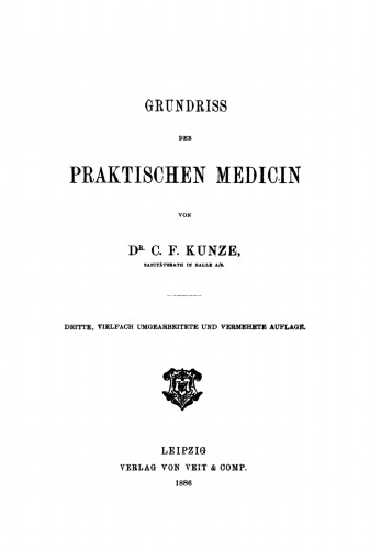 Grundriss der Praktischen Medicin