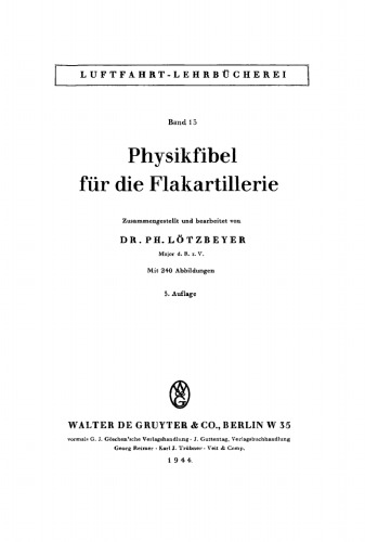 Physikfibel für die Flakartillerie