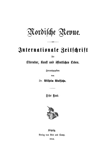 Nordische Revue: Band 1
