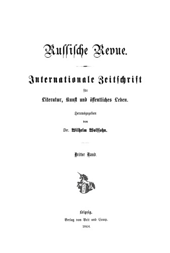 Russische Revue: Band 3