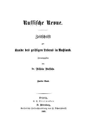 Russische Revue: Band 2