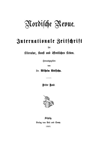 Nordische Revue: Band 3