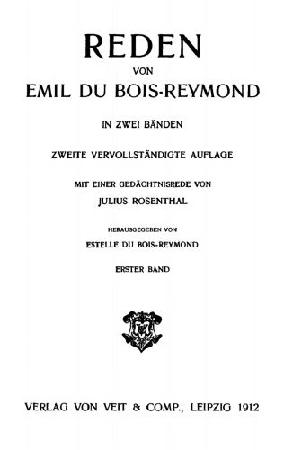 Reden: Band 1
